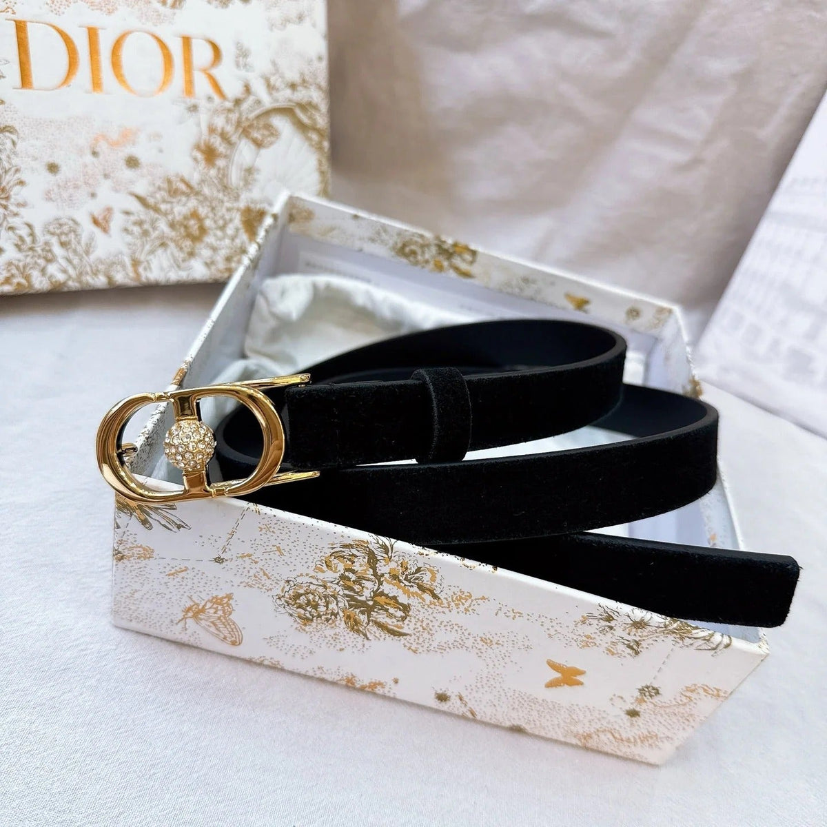 Dior Montaigne Belt 20mm Grained Calfskin 195304