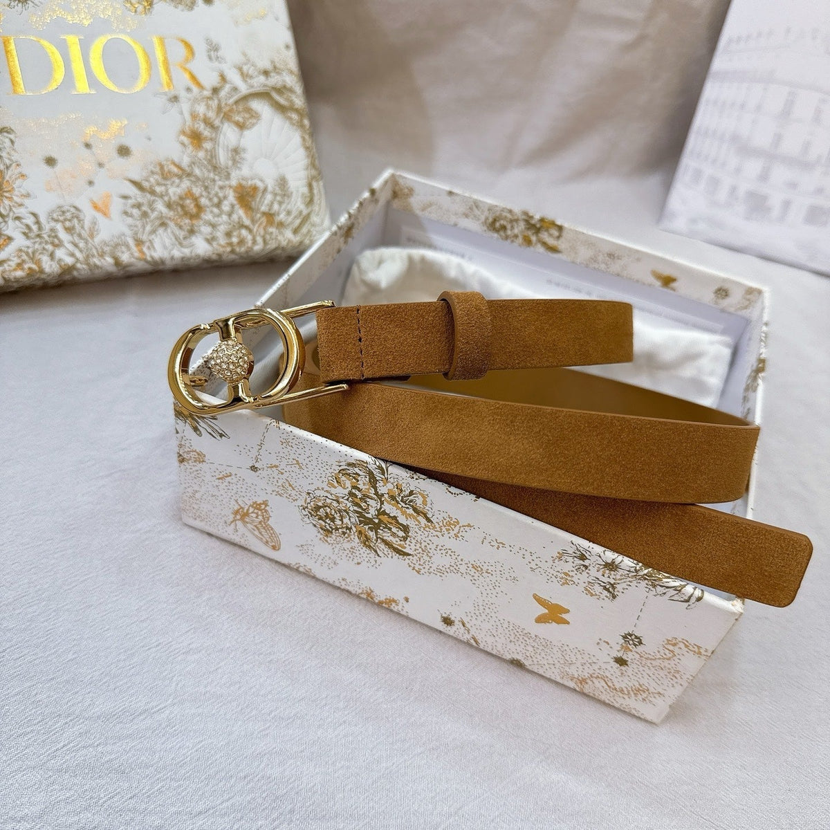 Dior Montaigne Belt 20mm Grained Calfskin 195304