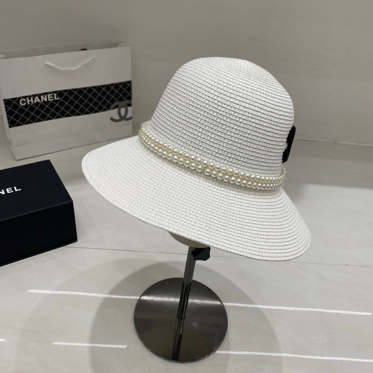 Chanel Straw Hat/Basin Hat